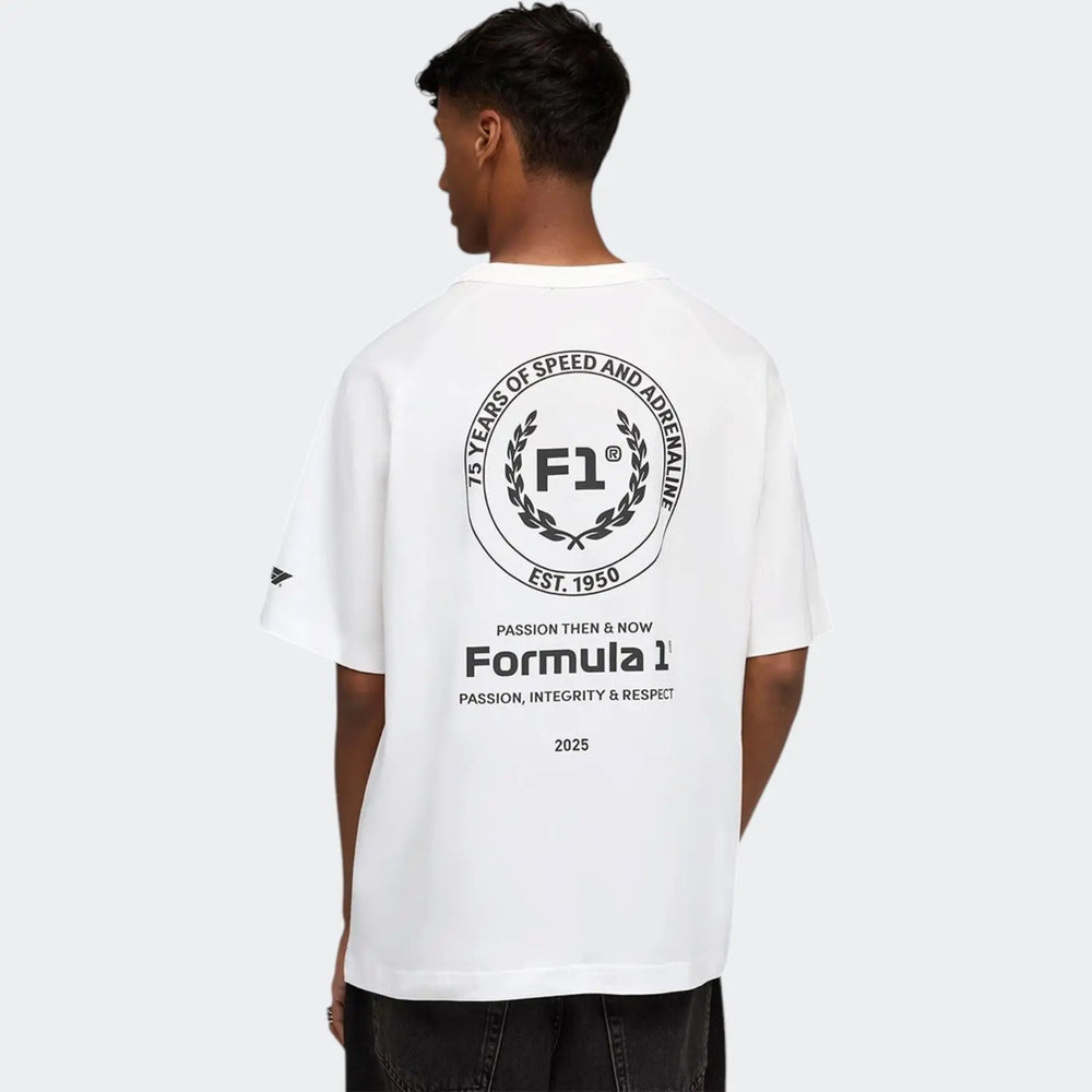 F1 Tee 75Yrs Relaxed White T-Shirts