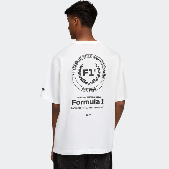 F1 Tee 75Yrs Relaxed White T-Shirts