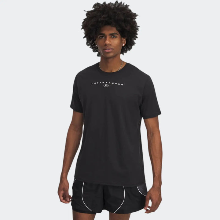 Ua M Stacked Logo Black T-Shirt