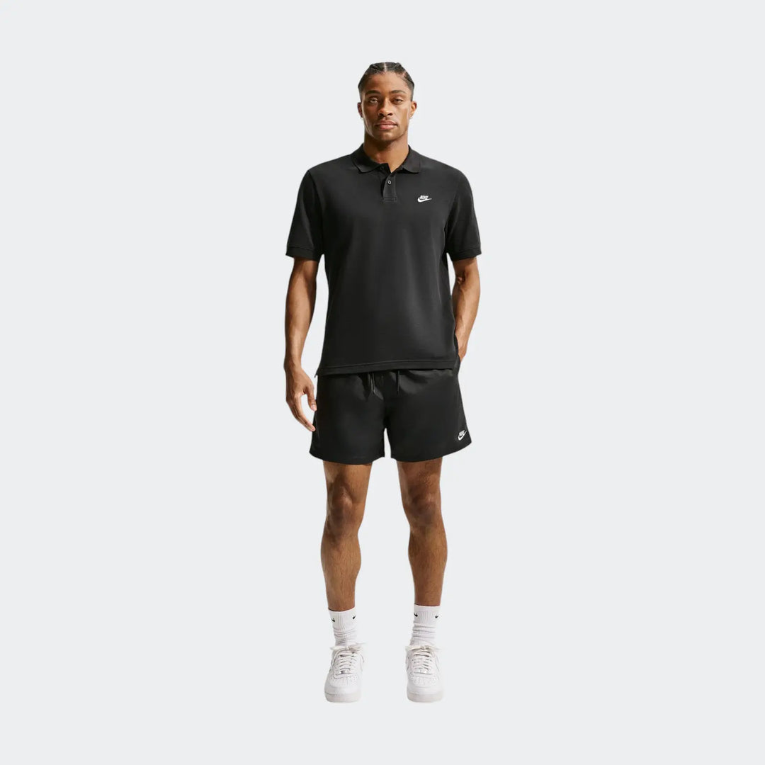 M Nk Club Ss Polo Pique Black Polo Shirts