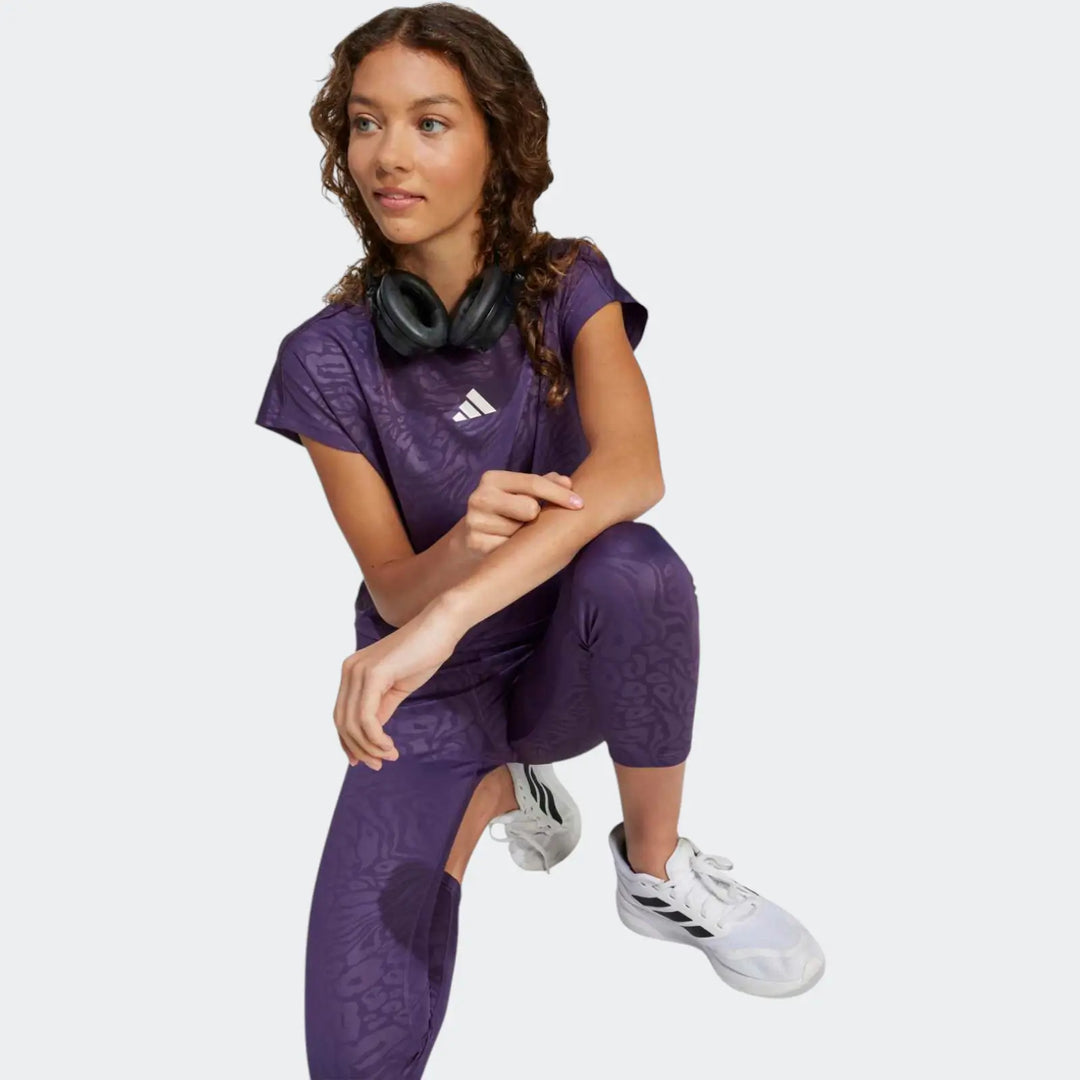 All Sports Animal Print Crop T-Shirt