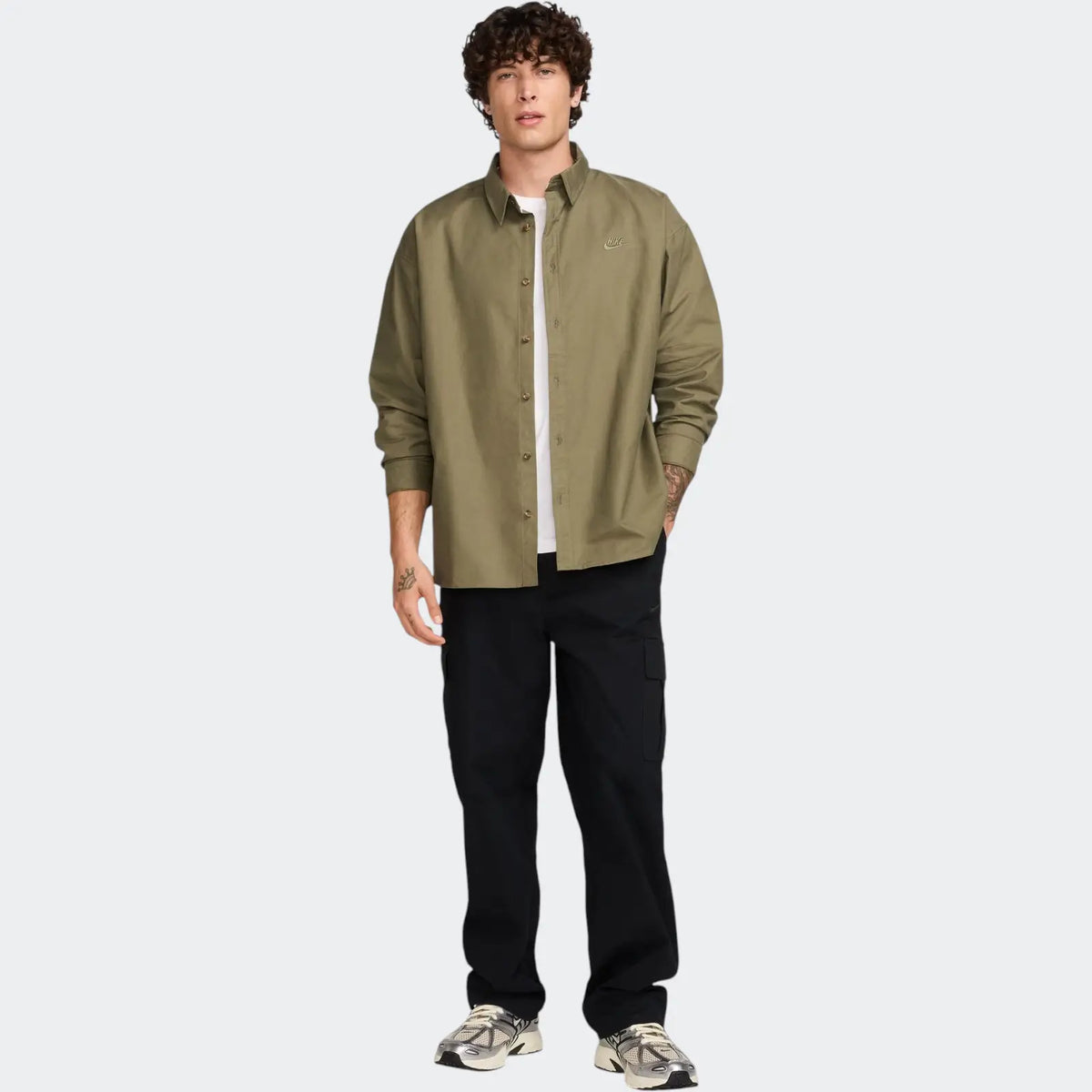 Nike Club Men's Oversized Long-Sleeved Oxford Shirt