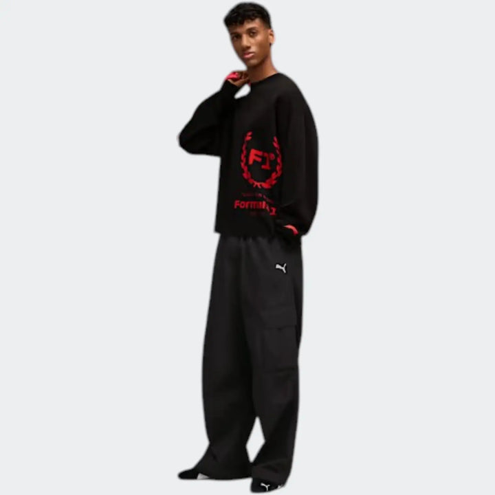 F1 Knitted Crewneck 75Yrs Black Sweatshirts