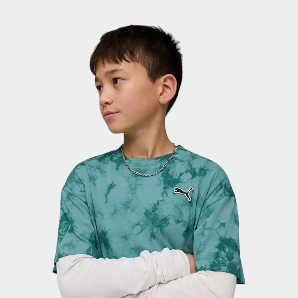 Ess Elevated Relaxed Tie-Dye Tee Green T-Shirts