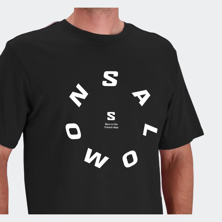 Round Logo Loose Fit Ss Tee Black T-Shirts