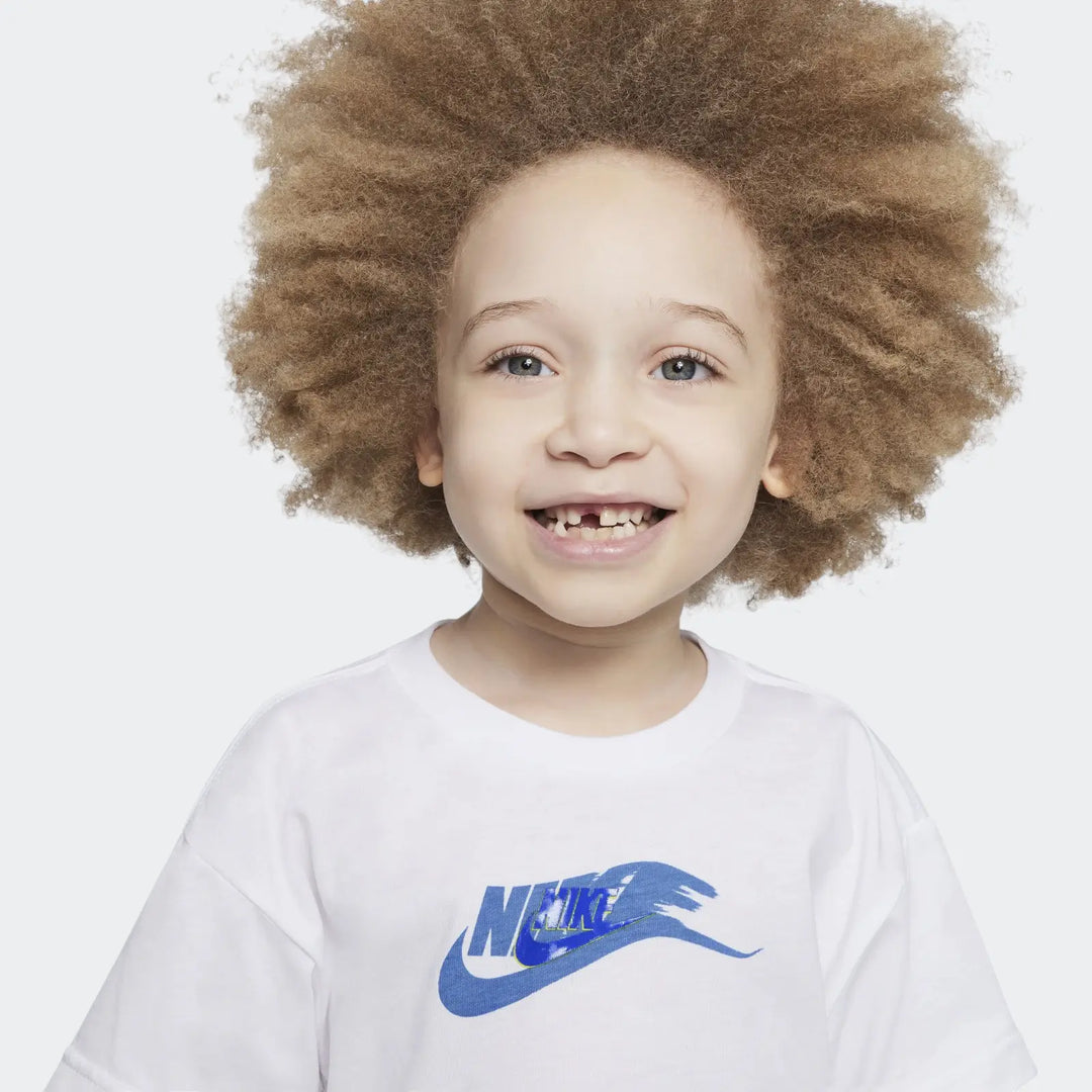 Nike Boys On The Move Basic Short Sleeve T-Shirt - White