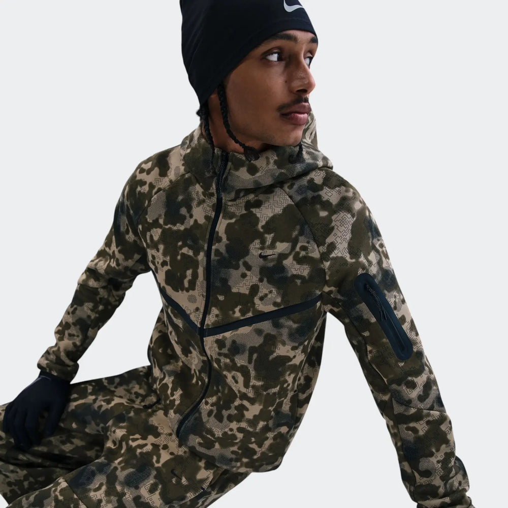 Men's Nike Tech Full-Zip Fleece Camo Windrunner Jacket