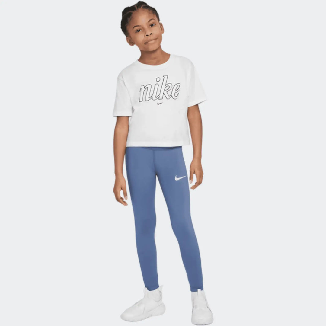 Nkg Swoosh Motion Dri-Fit Legg Blue Leggings