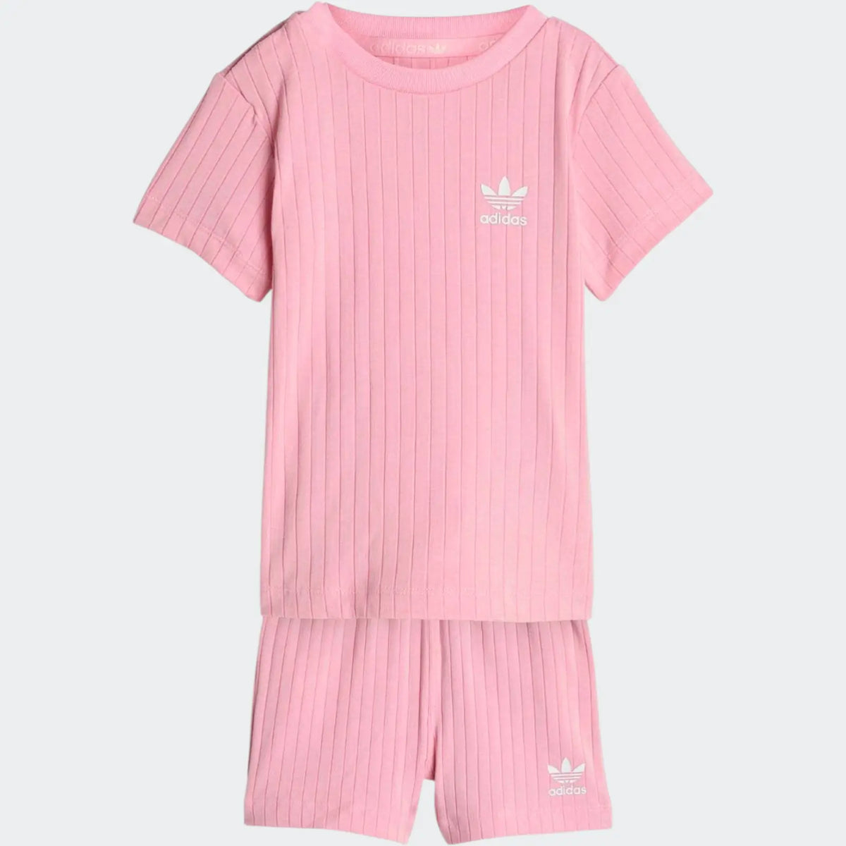 Regular Wide Rib Short T-Shirt Set