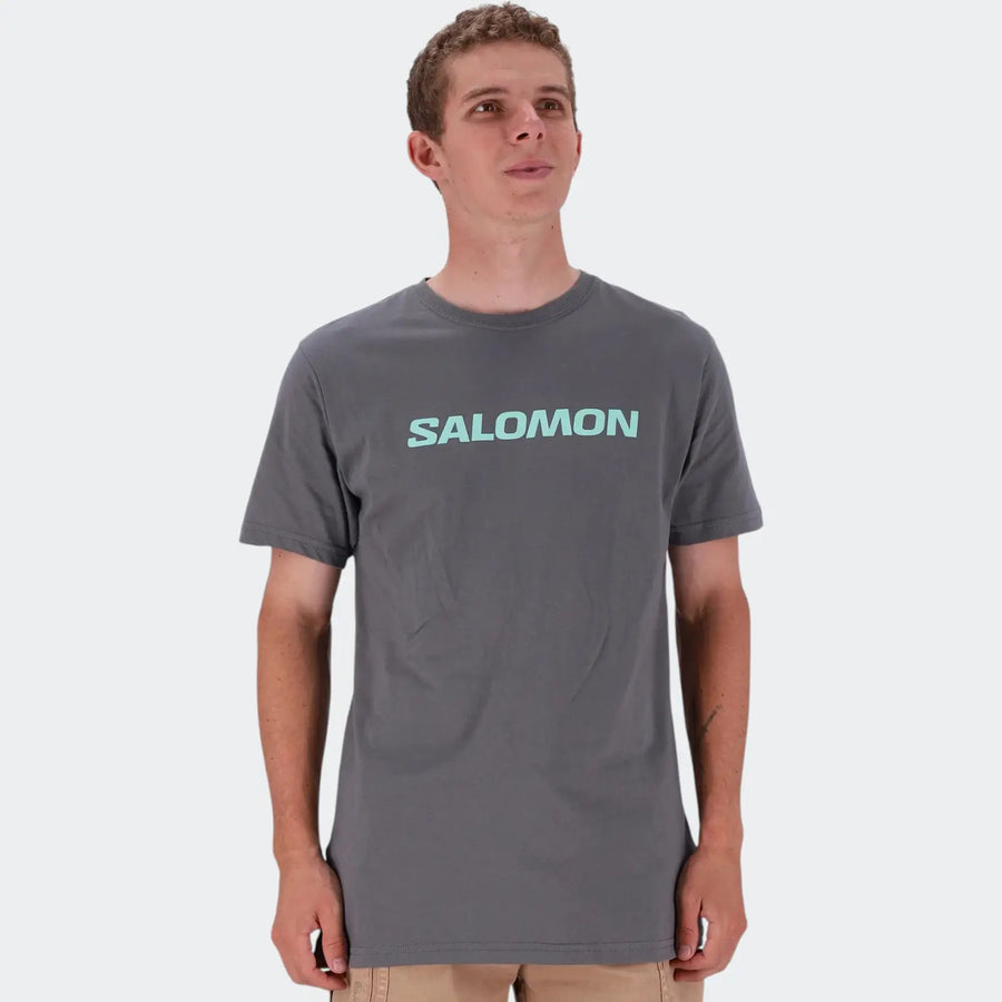Core Logo Ss Tee Grey T-Shirts