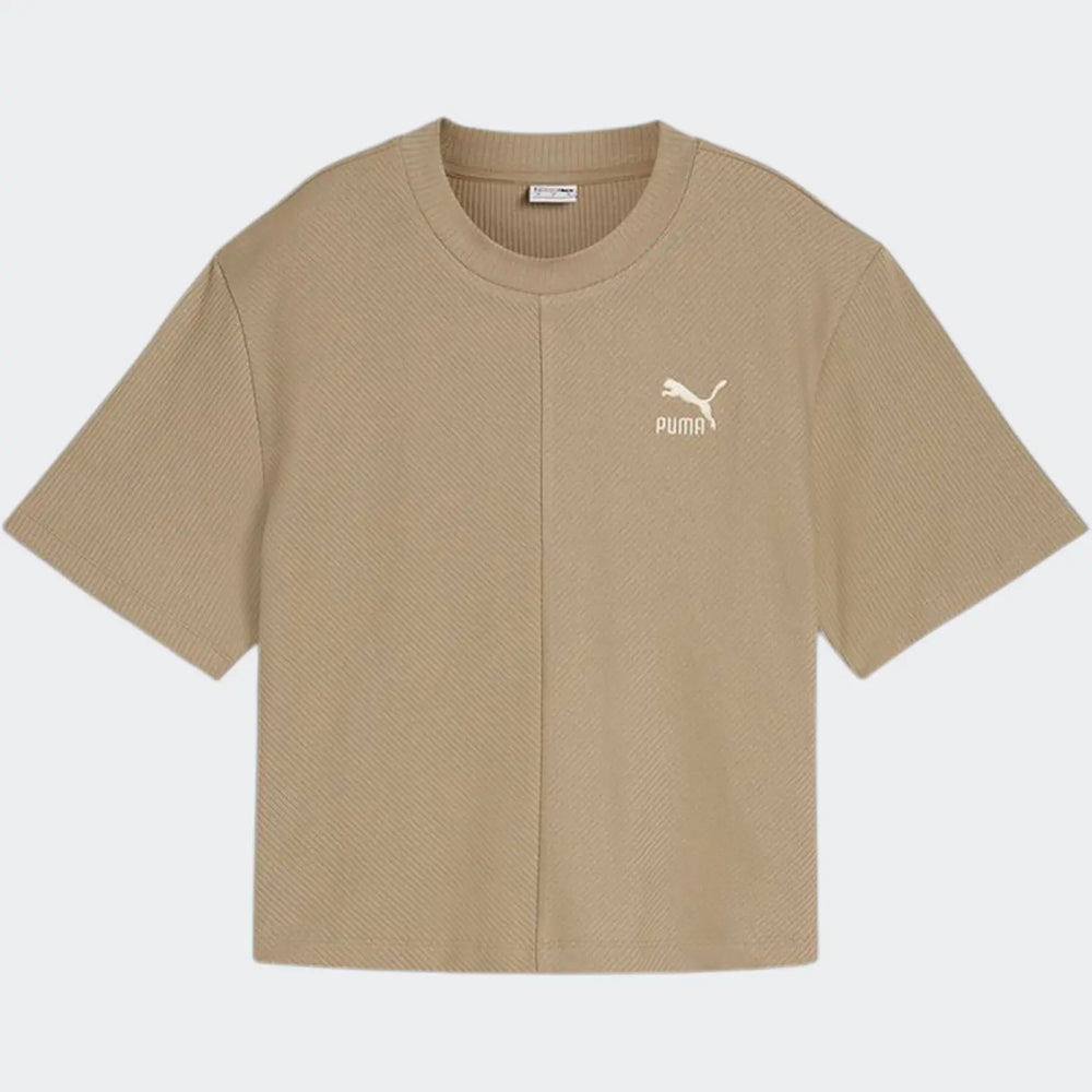 Classics Ribbed Relaxed Brown T-Shirts