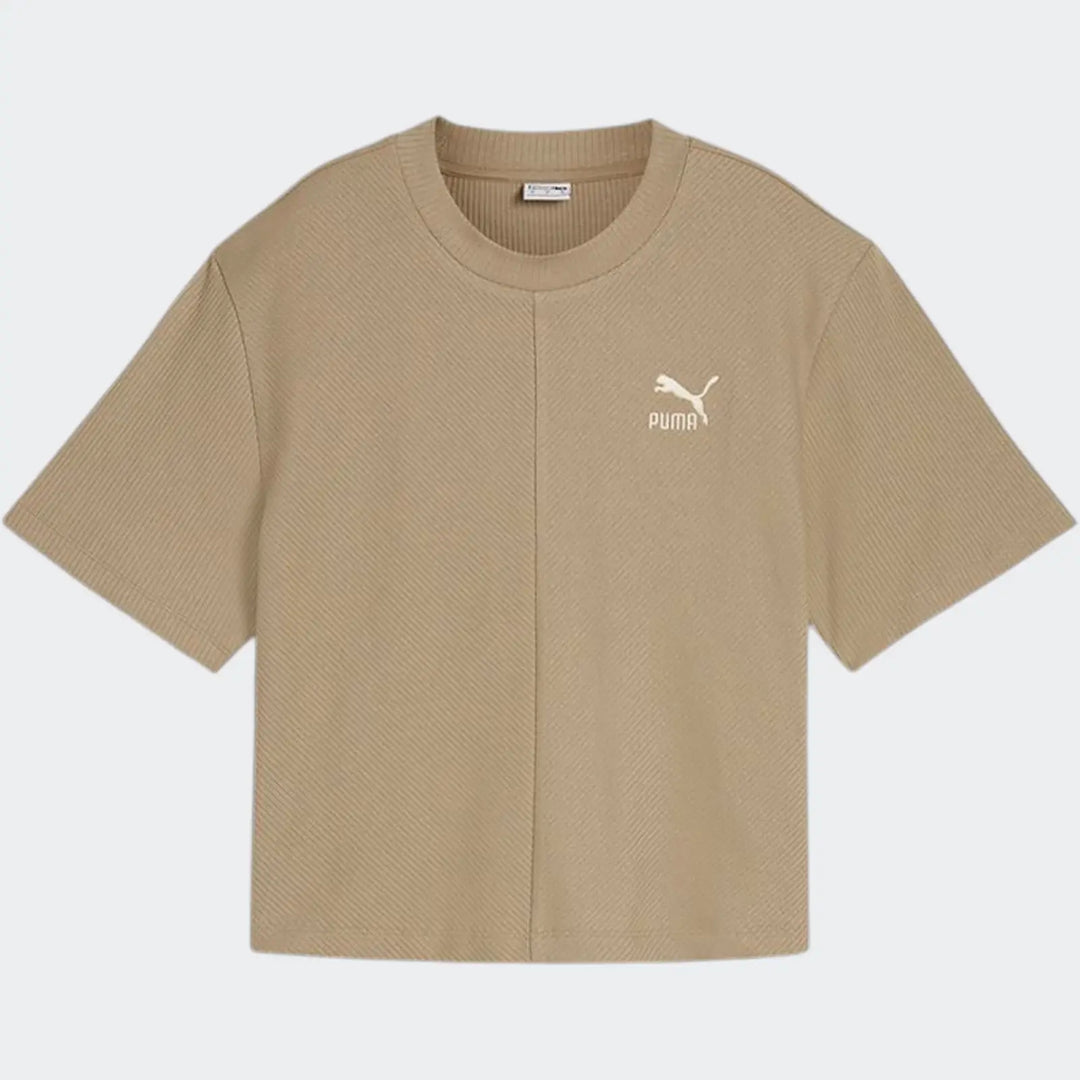 Classics Ribbed Relaxed Brown T-Shirts