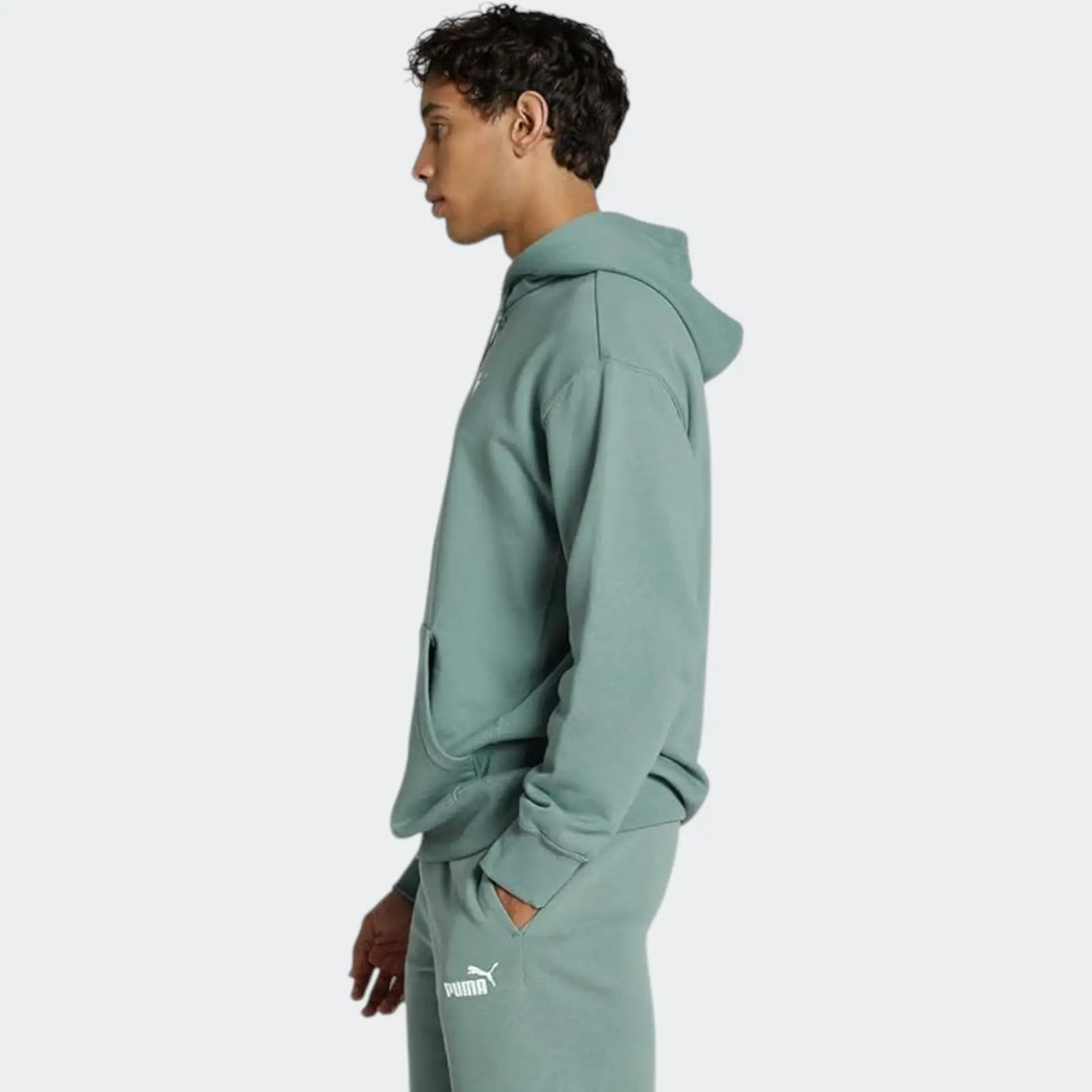 Wardrobe Ess Relaxed Hoodie Green Hoodies