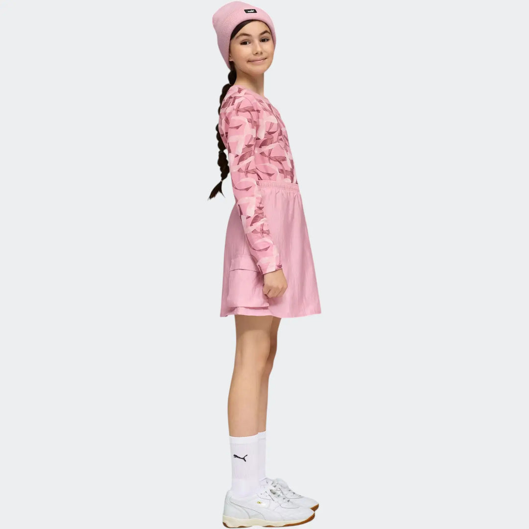 Bowtique Midi Woven Cargo Pink Skirts