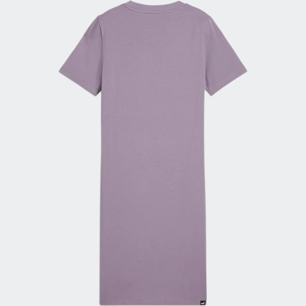 Ess Slim Tee Dress Purple Dresses