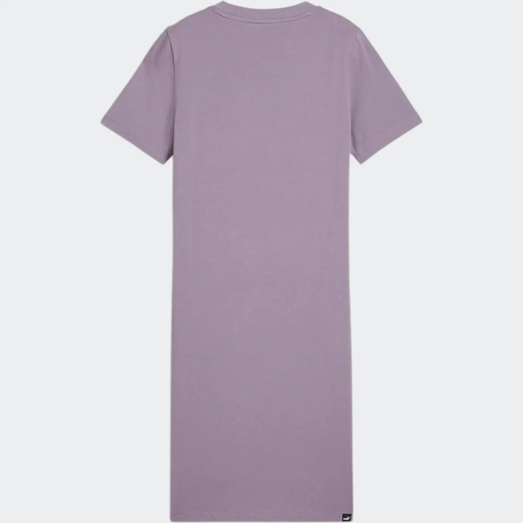 Ess Slim Tee Dress Purple Dresses