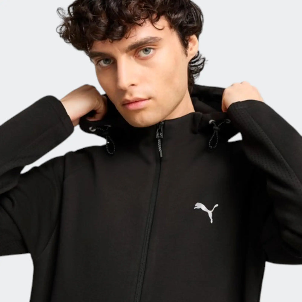 Evostripe Full-Zip Hoodie Black Hoodies