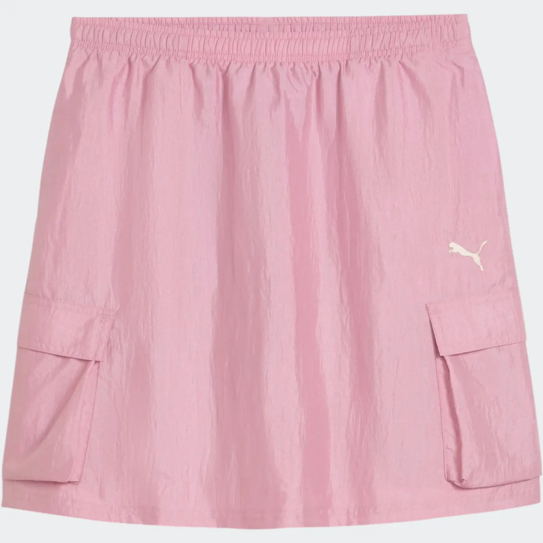 Bowtique Midi Woven Cargo Pink Skirts