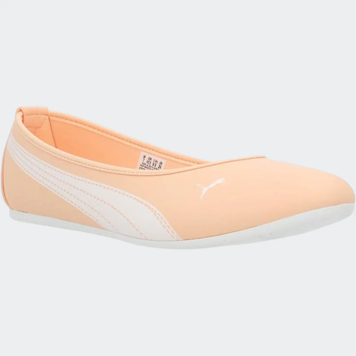 Basic Bellerina Stiched Orange Pumps