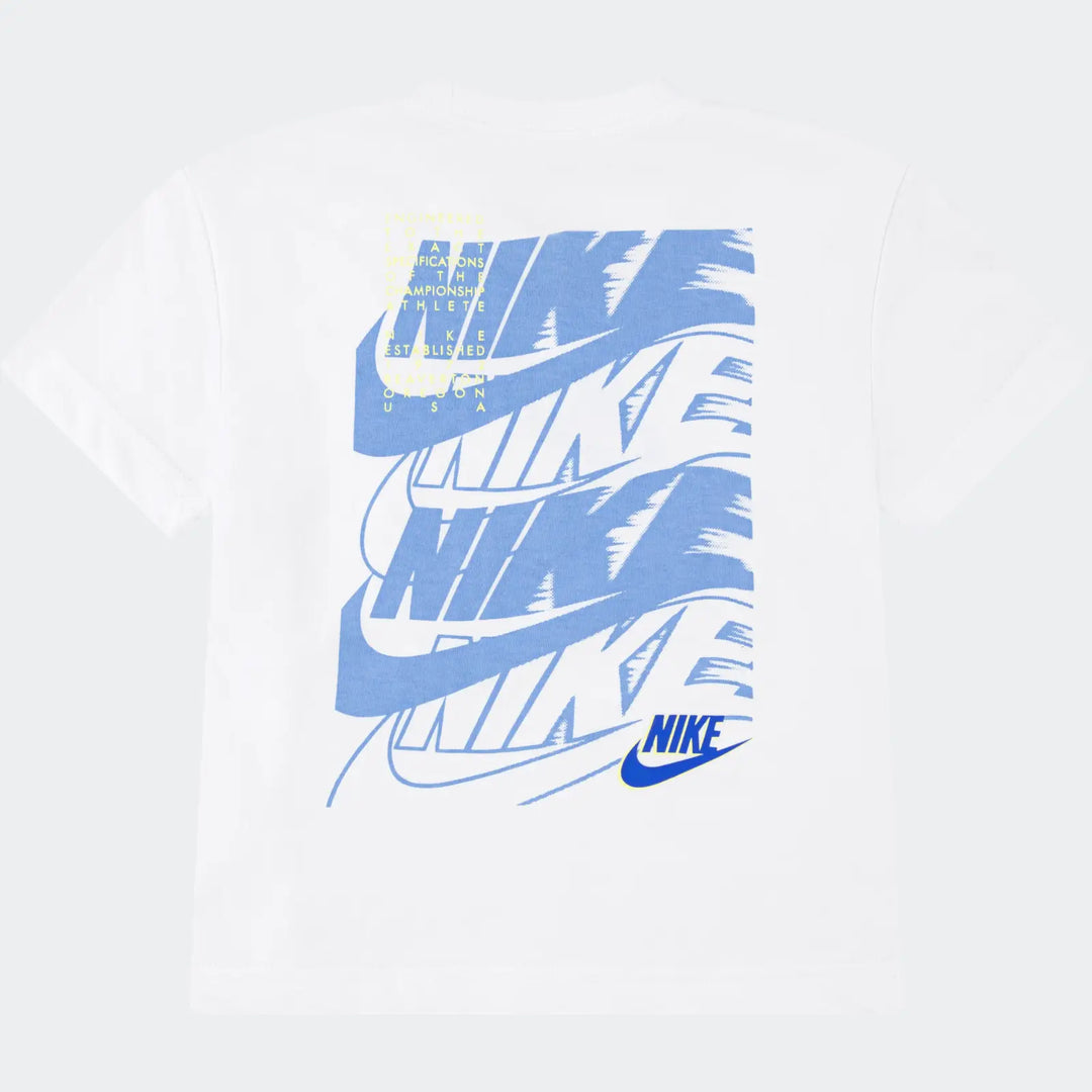 Nike Boys On The Move Basic Short Sleeve T-Shirt - White