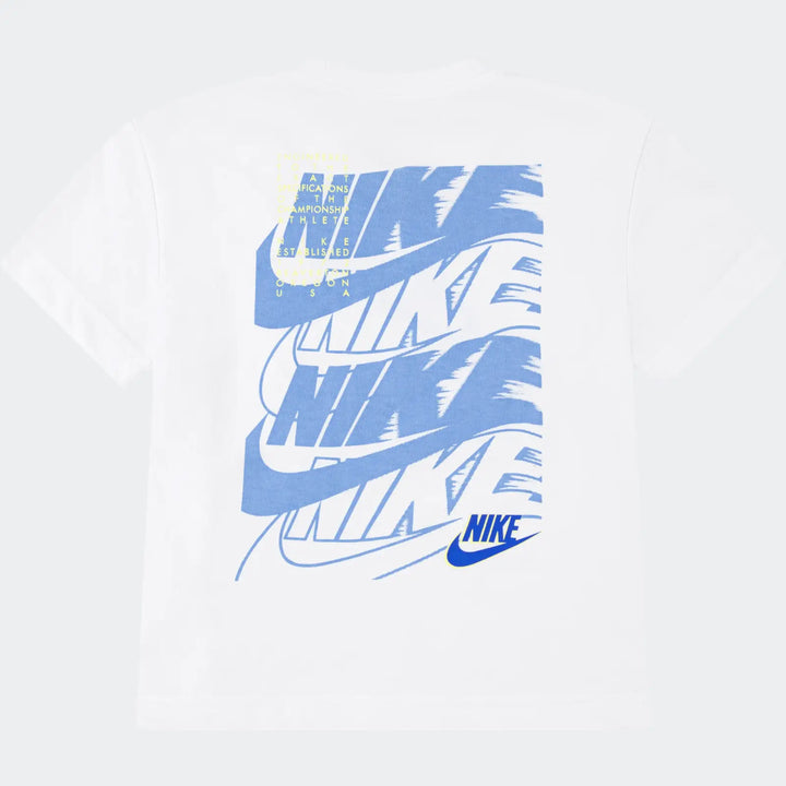 Nike Boys On The Move Basic Short Sleeve T-Shirt - White