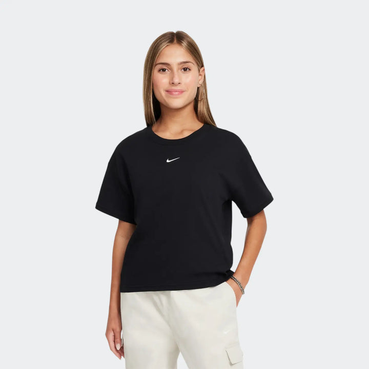 G Nsw Tee Boxy Essntl Lbr Black Pants
