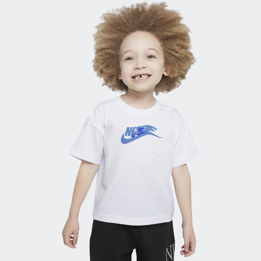 Nike Boys On The Move Basic Short Sleeve T-Shirt - White