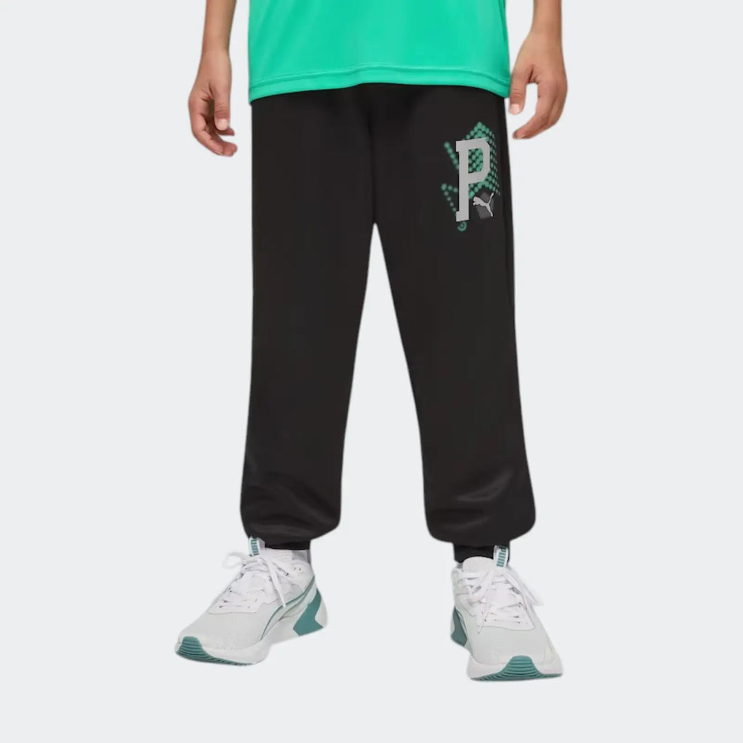 Active Sports Poly Pants Black Pants