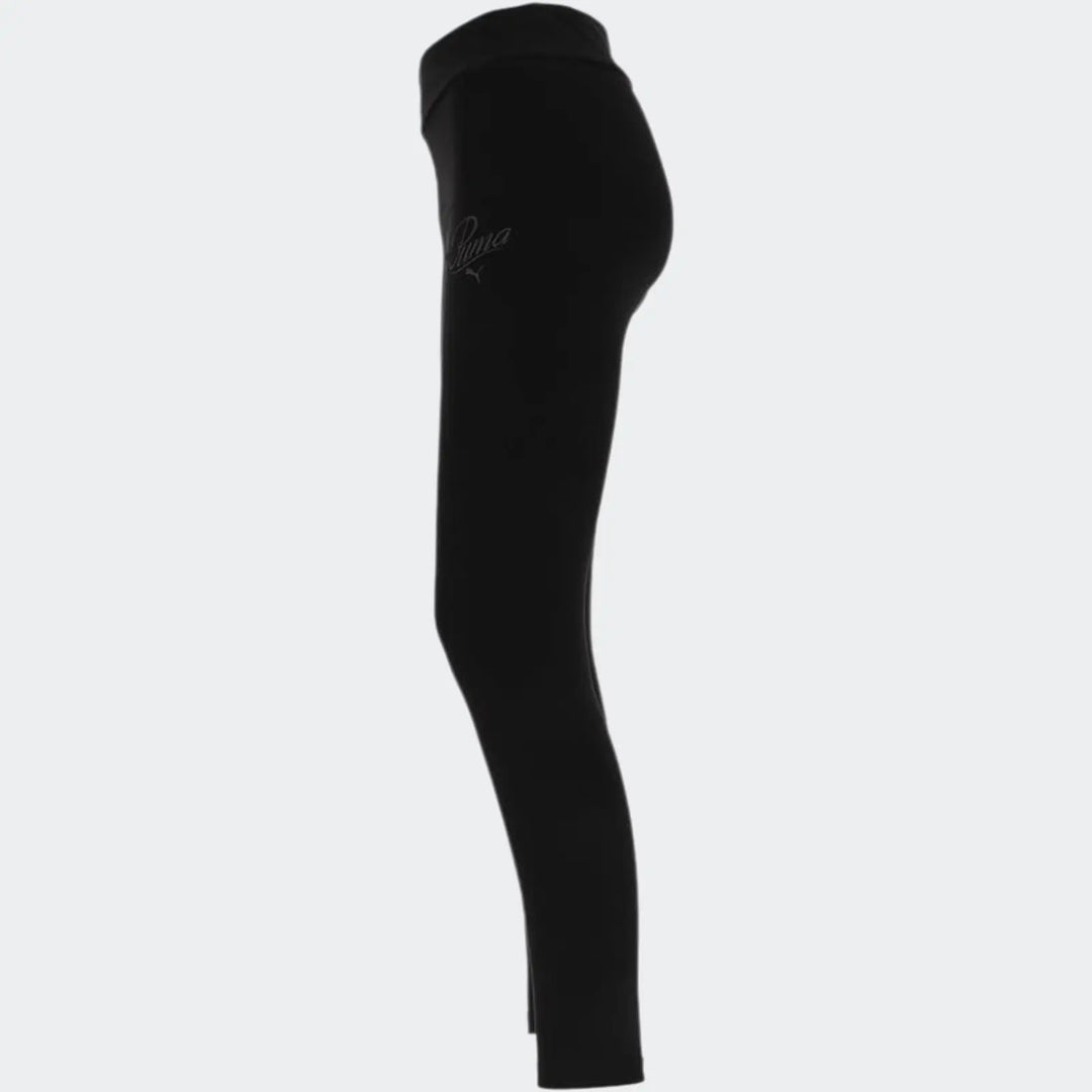 Ess Script High-Waist Leggings Black Leggings