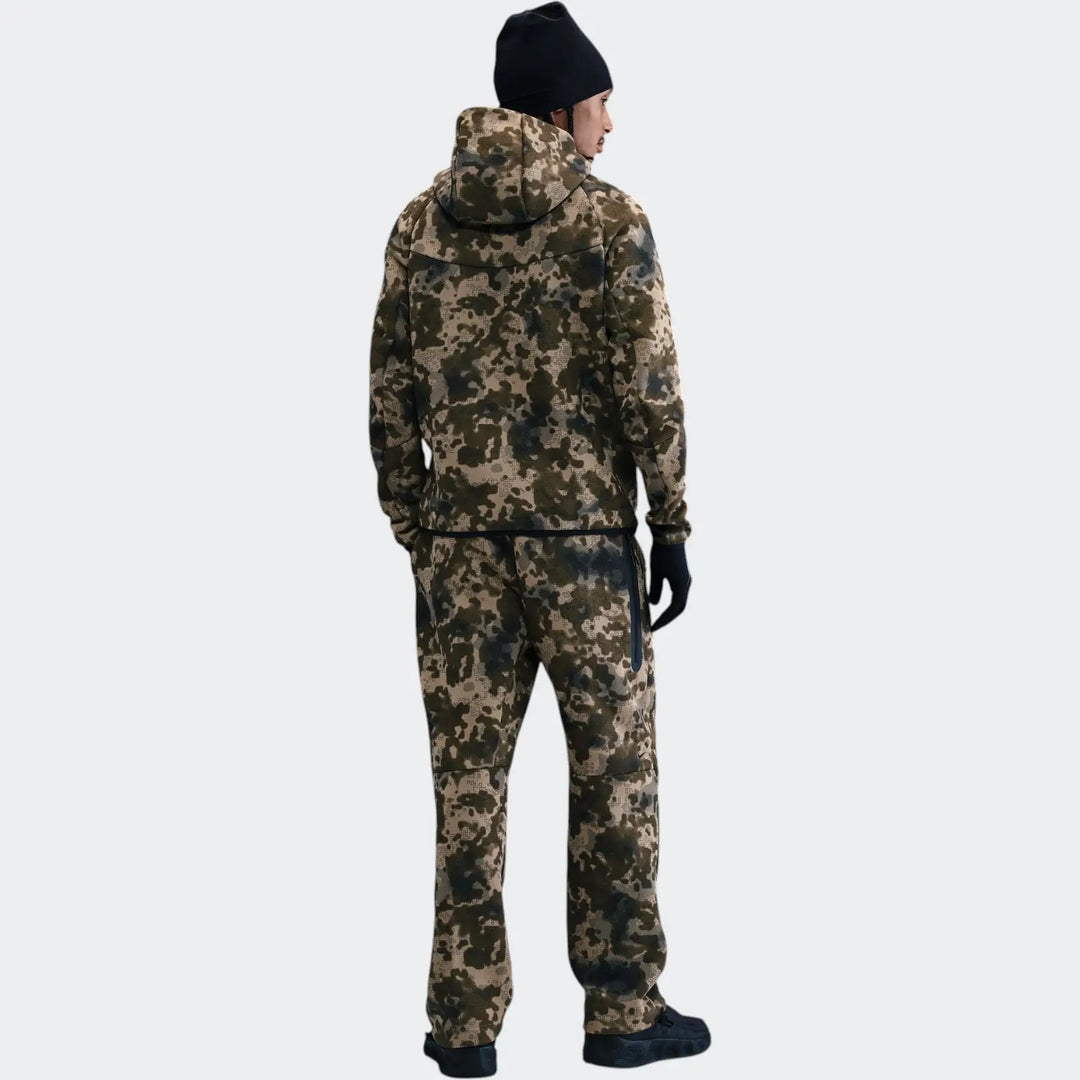 Nike Tech Men'S Open-Hem Fleece Camo Pants
