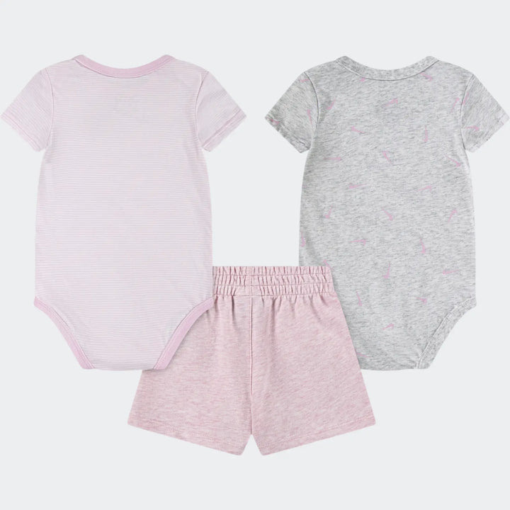 Nike Boys Be Stripe Swooshfetti T-Shirt Set - Pink