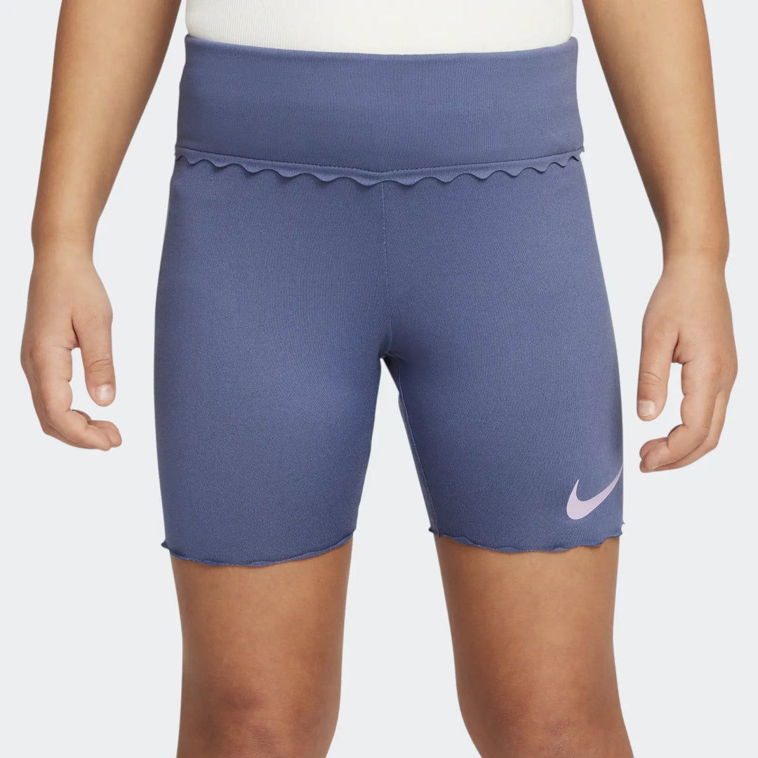 Nike Girls Swoosh Motion Bike Shorts - Blue