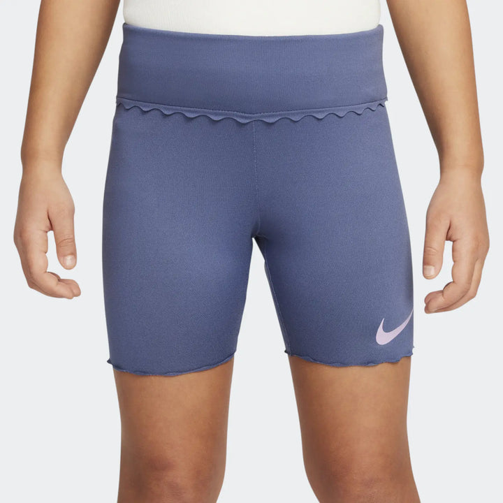 Nike Girls Swoosh Motion Bike Shorts - Blue
