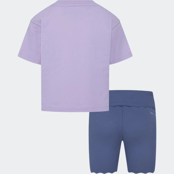 Nike Girls Swoosh Motion Bike Shorts - Blue