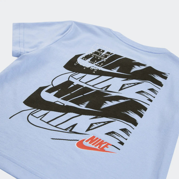 Nike Boys On The Move Basic Short Sleeve T-Shirt - Blue