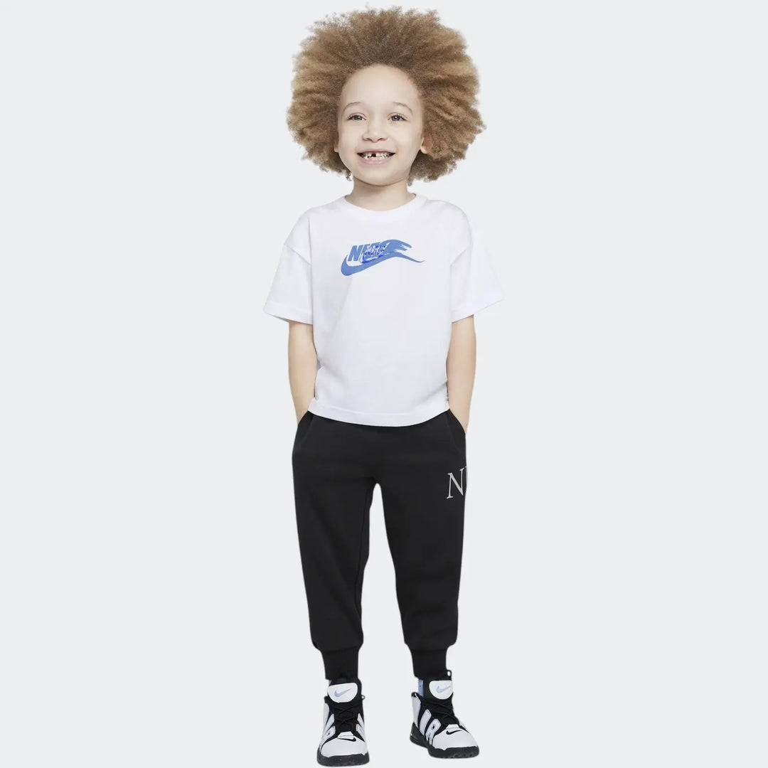 Nike Boys On The Move Basic Short Sleeve T-Shirt - White