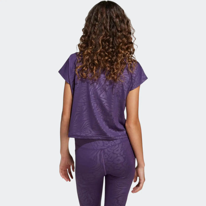 All Sports Animal Print Crop T-Shirt
