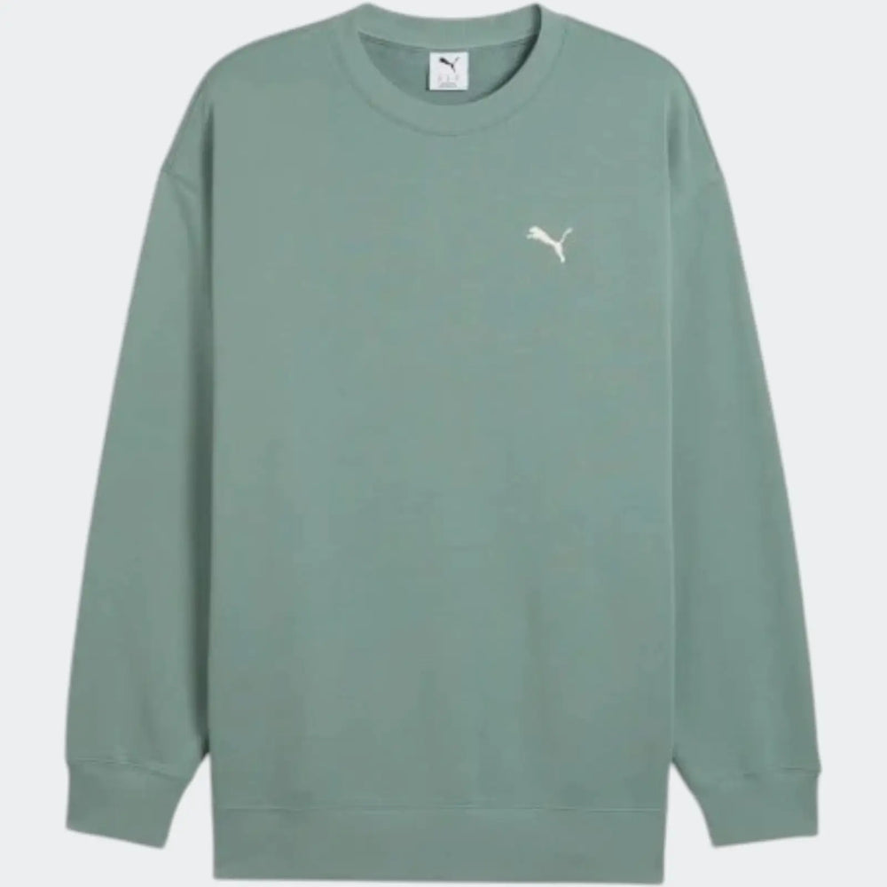 Wardrobe Ess Relaxed Crew Green Sweaters