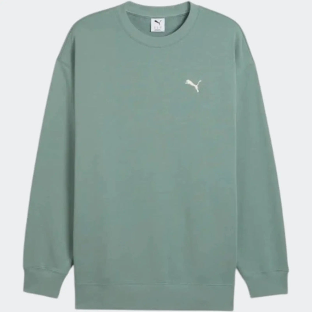 Wardrobe Ess Relaxed Crew Green Sweaters