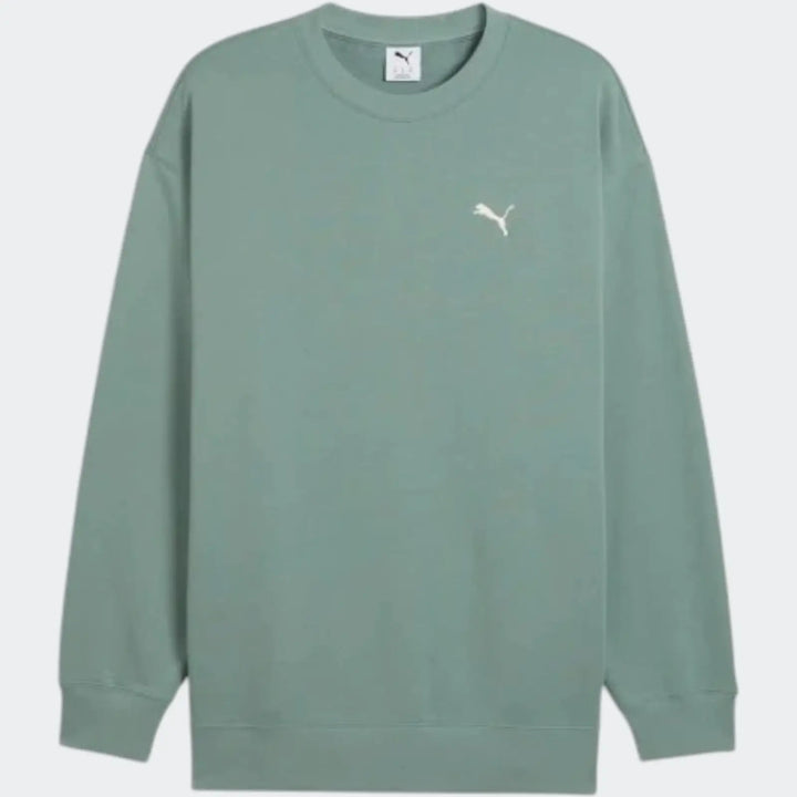 Wardrobe Ess Relaxed Crew Green Sweaters