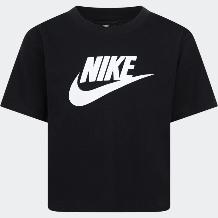 Nike Girls HBR Club Boxy T-Shirt - Black