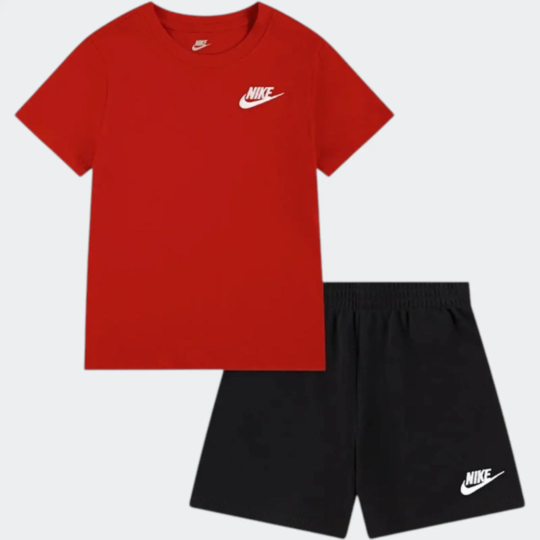 Nkn Club Lbr Knit Short Set Red Shorts