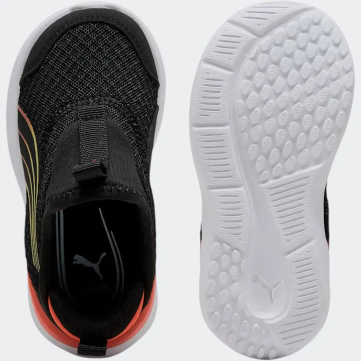 Kruz Sliptech Infants Black Sneakers