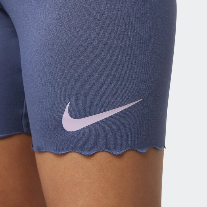 Nike Girls Swoosh Motion Bike Shorts - Blue