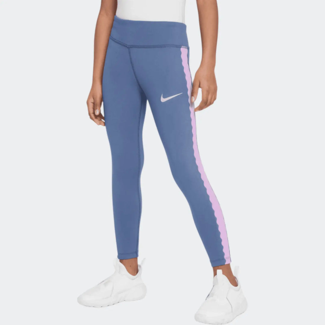 Nkg Swoosh Motion Dri-Fit Legg Blue Leggings