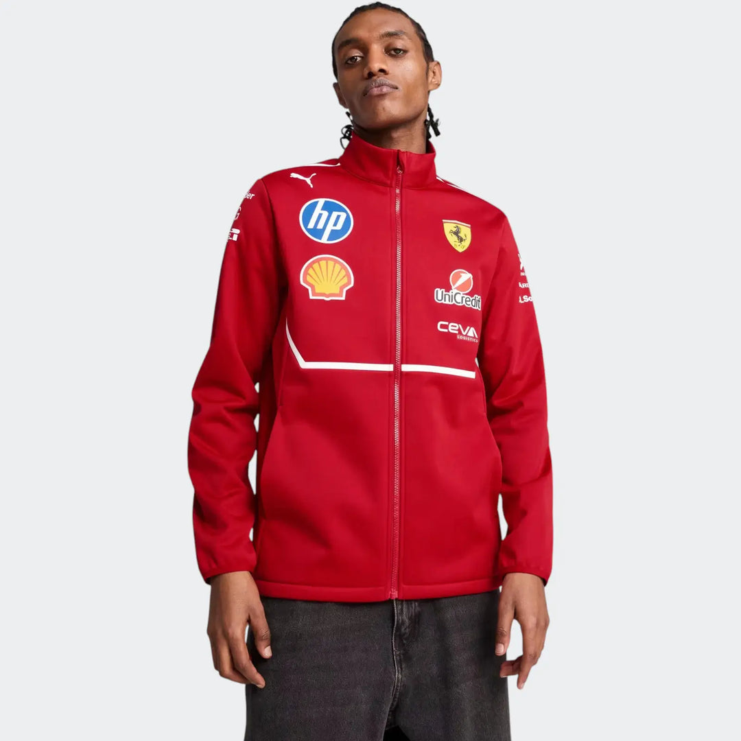 Sf Team Softshell Jacket Red Jackets