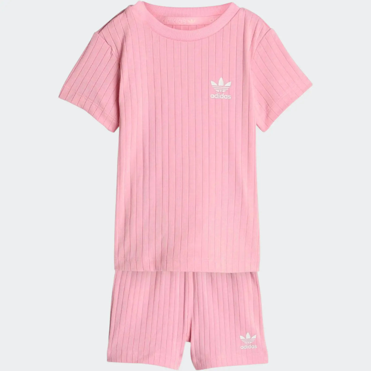 Regular Wide Rib Short T-Shirt Set