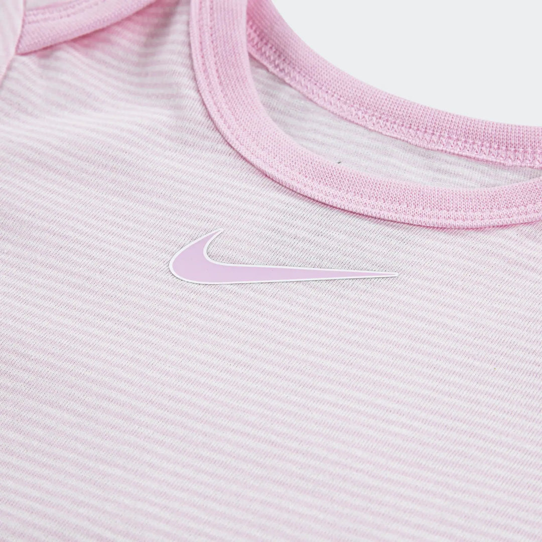 Nike Boys Be Stripe Swooshfetti T-Shirt Set - Pink