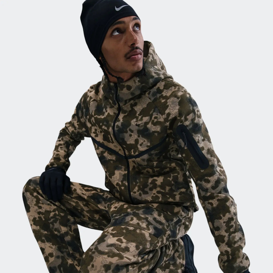 Nike Tech Men'S Open-Hem Fleece Camo Pants