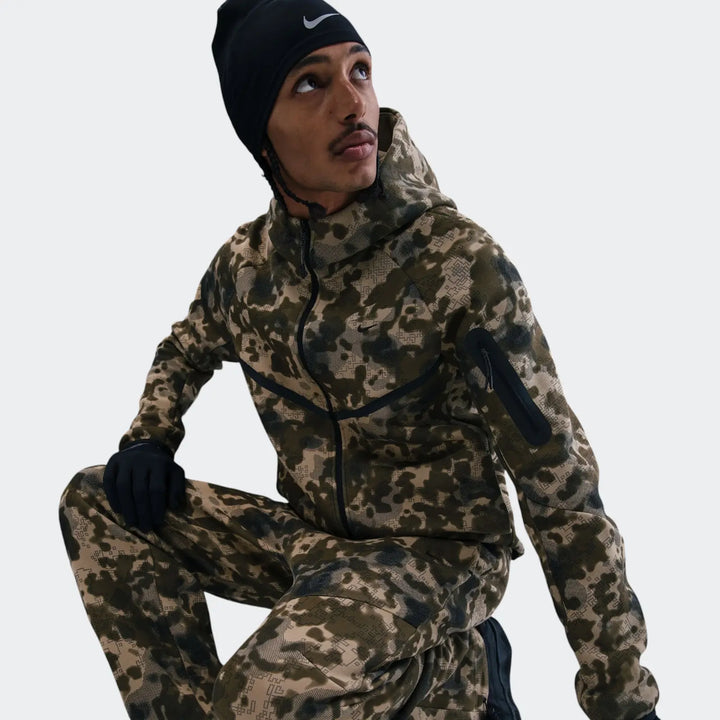 Nike Tech Men'S Open-Hem Fleece Camo Pants